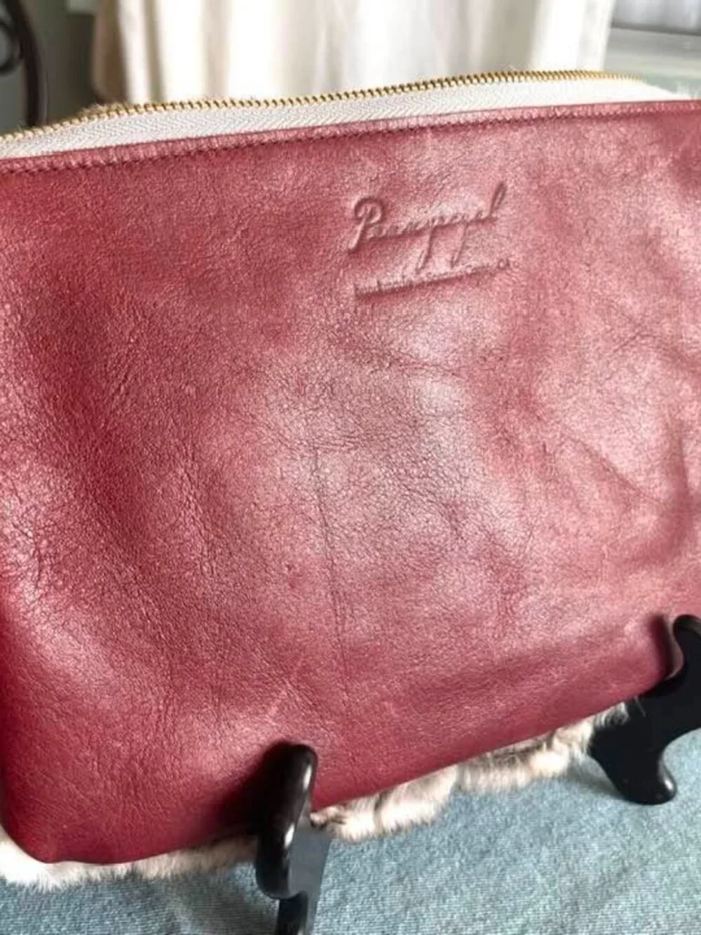 Fur & Leather Clutch by Pennyroyal - Luxury Hippie Earthy